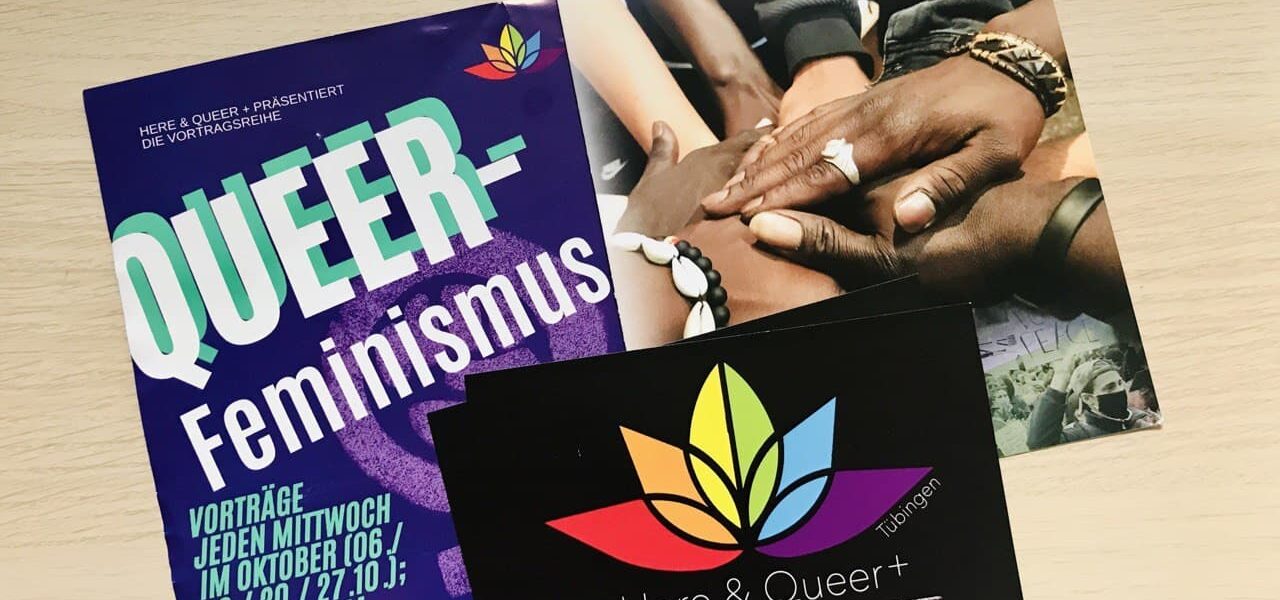 Flyer der Veranstltung von TAKT, Here&Quee und Queer Feminismusr