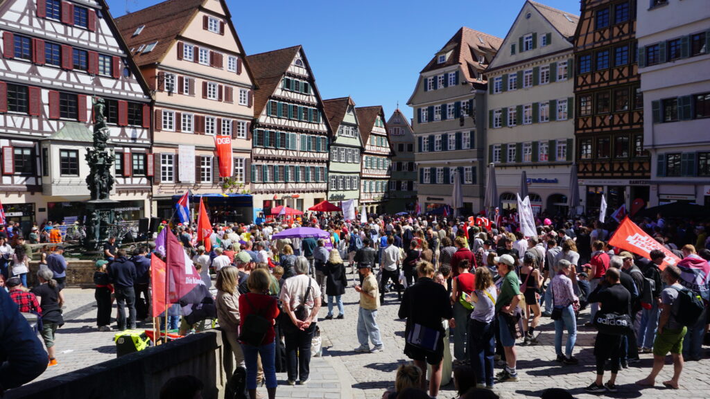 01.05.2026 Mai Demonstration Tübingen, Tag der Arbeit, DGB, Demo, Marktplatz